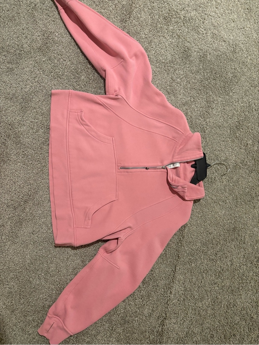 lululemon athletica Pink Quarter-Zip Cowl Pullover - Picture 1 of 2